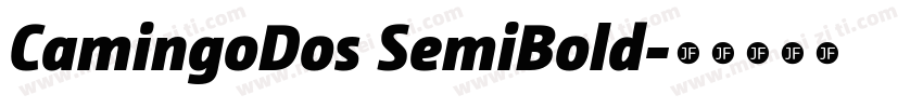 CamingoDos SemiBold字体转换